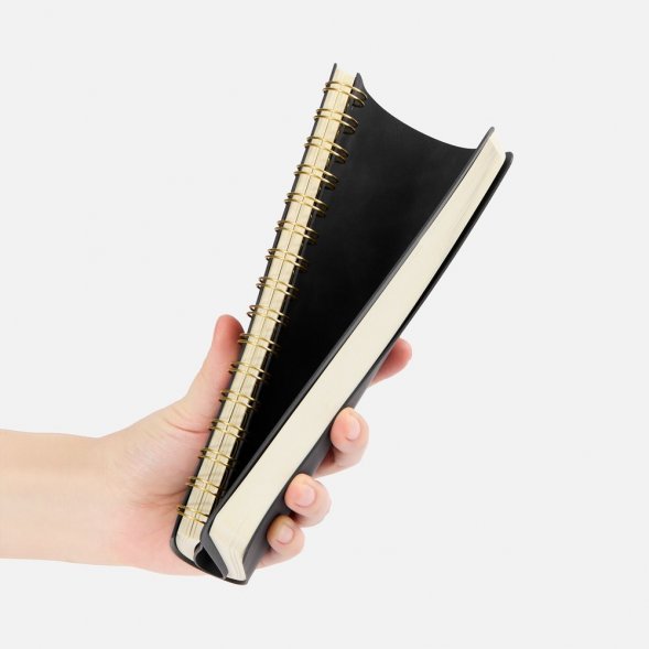 Ежедневник Spiral, недатированный, черный 