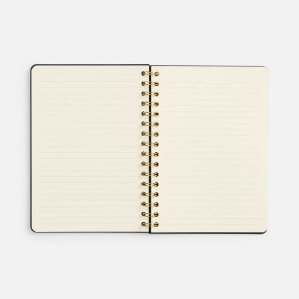 Ежедневник Spiral, недатированный, черный 