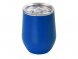 Вакуумная термокружка Sense, непротекаемая крышка, крафтовая упаковка, синий 