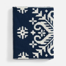 Шарф Wintertude L, синий с белым