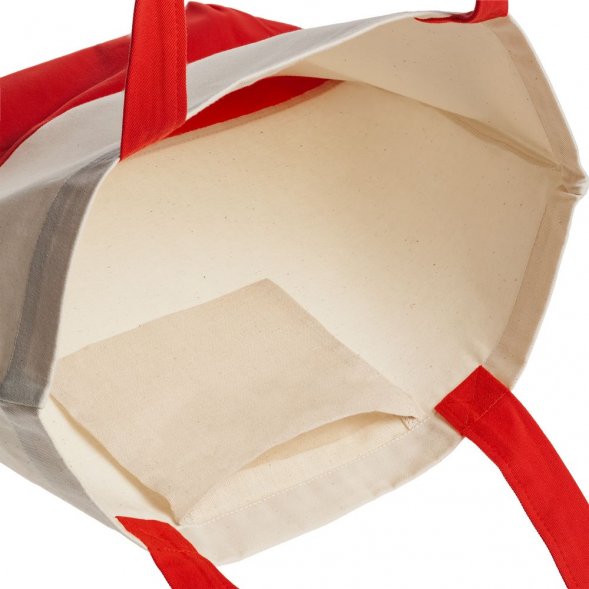 Холщовая сумка Shopaholic, красная 