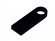USB 2.0-флешка на 128 Гб с мини чипом и круглым отверстием, черный 