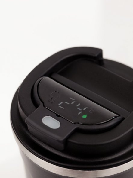 Смарт-стакан с заменяемой батареей tellMug, ver.2, черный 