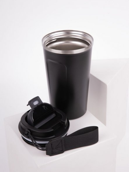 Смарт-стакан с заменяемой батареей tellMug, ver.2, черный 