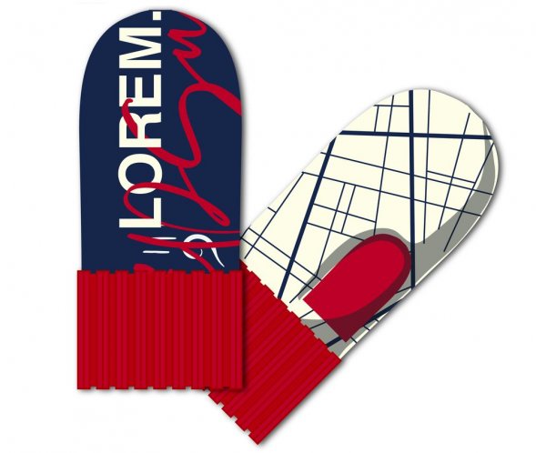 Варежки на заказ Joyful Grand, акрил 