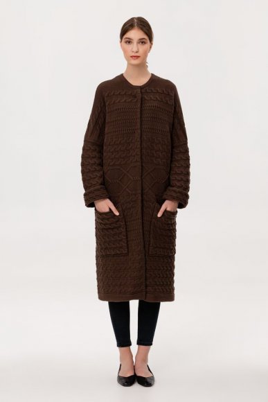 Кардиган женский Warmheart, коричневый 