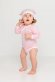 Боди детское Baby Prime, розовое с молочно-белым 