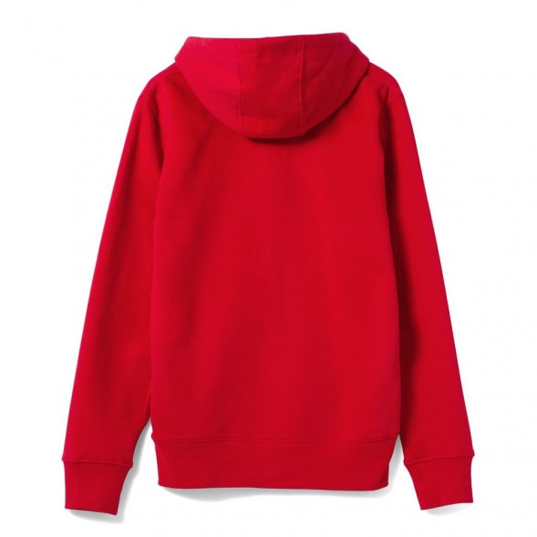 Толстовка на молнии с капюшоном унисекс King, красная 