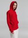 Толстовка на молнии с капюшоном унисекс King, красная 