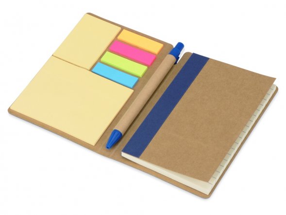 Набор стикеров А6 Write and stick с ручкой и блокнотом, синий (Р) 