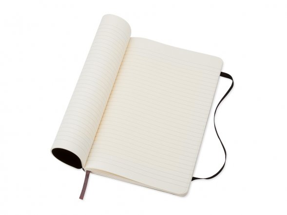 Записная книжка Moleskine Classic Soft (в линейку), Large (13х21см), черный 