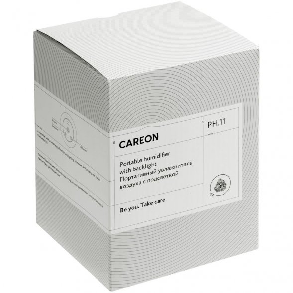 Переносной увлажнитель-ароматизатор с подсветкой PH11, белый 