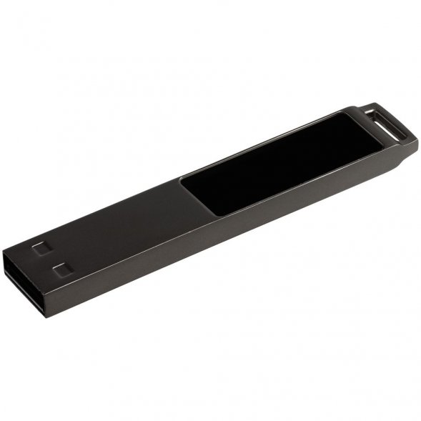 Флешка markBright Black с зеленой подсветкой, 32 Гб 