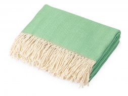 Плед Ёлочка 150х180 см. ПРЕМИУМ (зеленый однотонное)