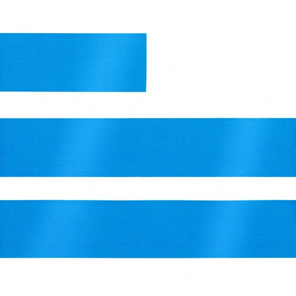 Лента сатиновая Satin 20 L, голубая, 120 см 