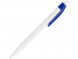 Ручка пластиковая шариковая HINDRES, белый/королевский синий 
