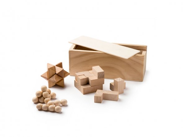 Набор головоломок ROCKS из натурального дерева 