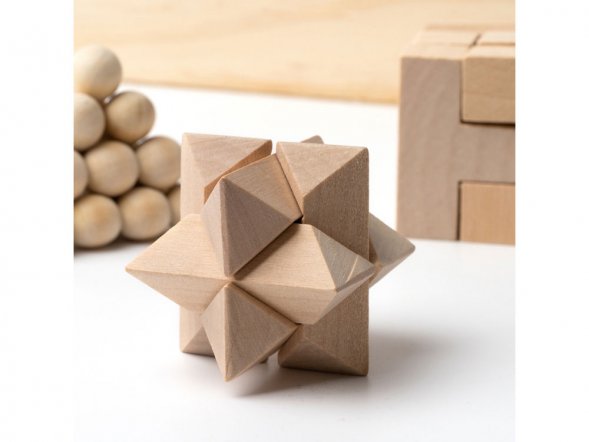 Набор головоломок ROCKS из натурального дерева 