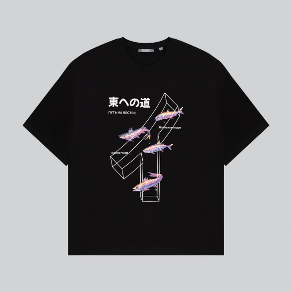 Футболка унисекс RUST, 100% хлопок, 240 гр., черная, размер S 