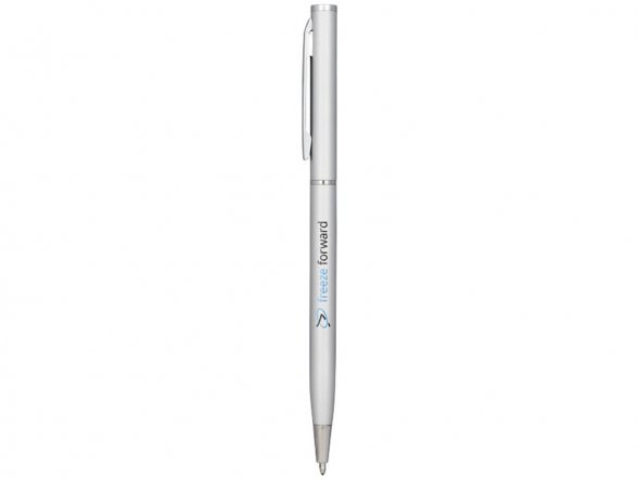 Ручка металлическая шариковая Slim, серый 