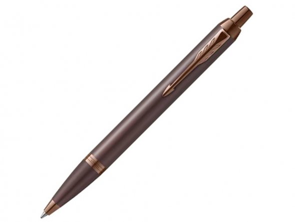 Шариковая ручка Parker IM Monochrome Brown, стержень:M, цвет чернил: blue, в подарочной упаковке. 