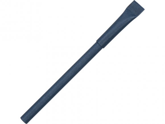 Ручка картонная с колпачком Recycled, синий (4153C) 