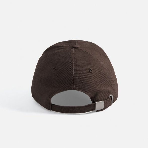 Бейсболка Buffalo, коричневая с бежевым 