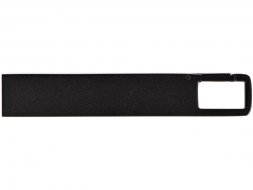 USB 2.0- флешка на 32 Гб c подсветкой логотипа Hook LED, темно-серый, красная подсветка