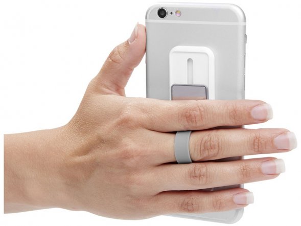 Держатель и подставка для телефона, серебристый 