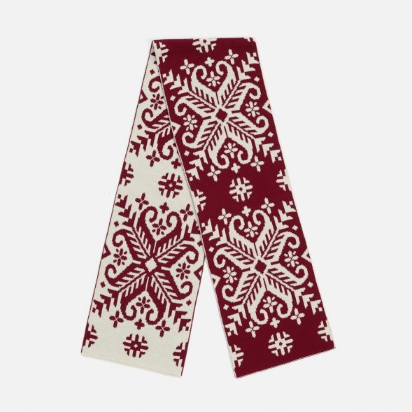 Шарф Wintertude L, красный с белым 