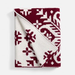 Шарф Wintertude L, красный с белым