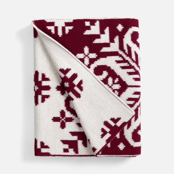 Шарф Wintertude L, красный с белым 