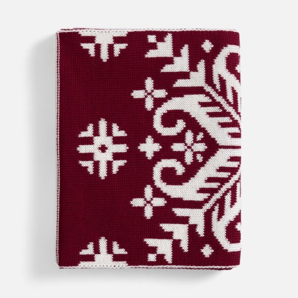 Шарф Wintertude L, красный с белым 