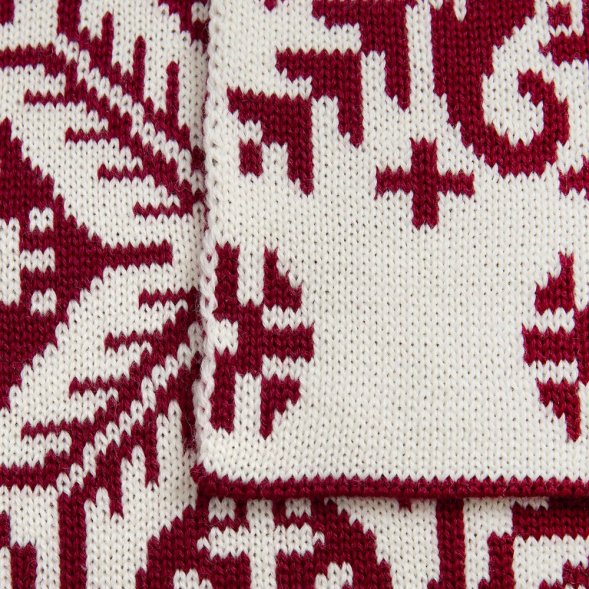 Шарф Wintertude L, красный с белым 