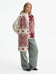 Шарф Wintertude L, красный с белым