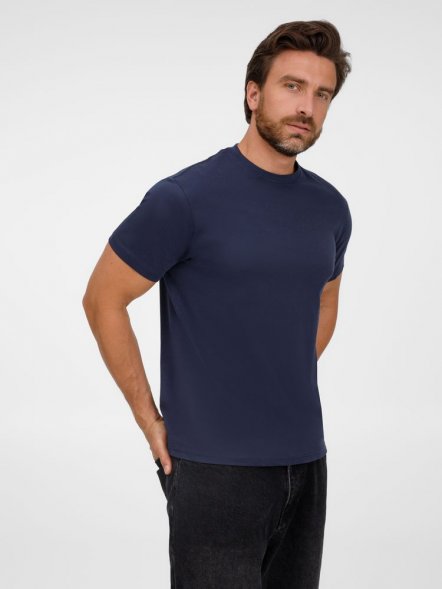 Футболка унисекс T-Bolka 180, темно-синяя 