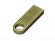 USB 2.0-флешка на 128 Гб с мини чипом и круглым отверстием, золотистый 