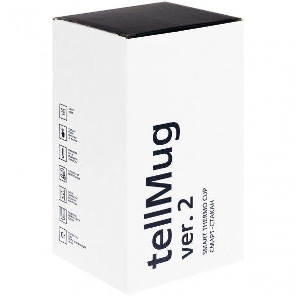 Смарт-стакан с заменяемой батареей tellMug, ver.2, молочно-белый 
