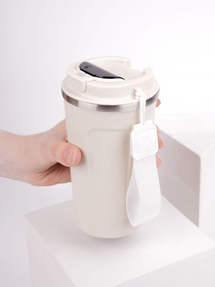 Смарт-стакан с заменяемой батареей tellMug, ver.2, молочно-белый 