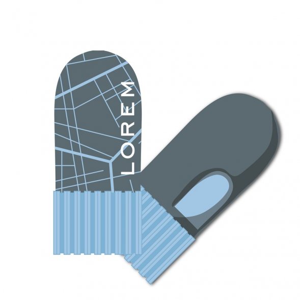 Варежки на заказ Joyful Grand, полушерсть 