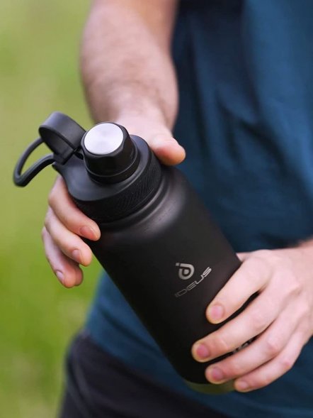 Термобутылка Fujisan XL 2.0, черная 