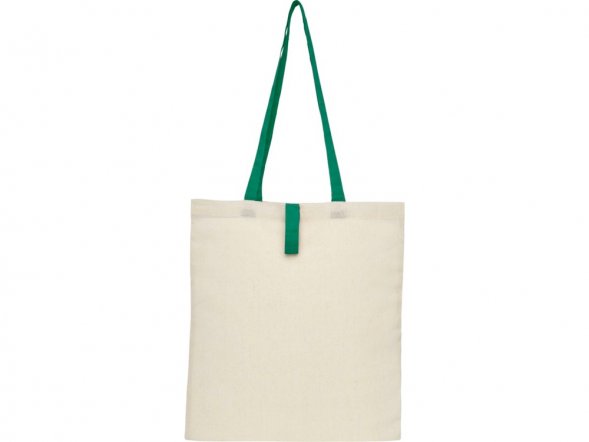 Складная эко-сумка Nevada из хлопка плотностью 100 г/м2, зеленый 