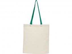 Складная эко-сумка Nevada из хлопка плотностью 100 г/м2, зеленый