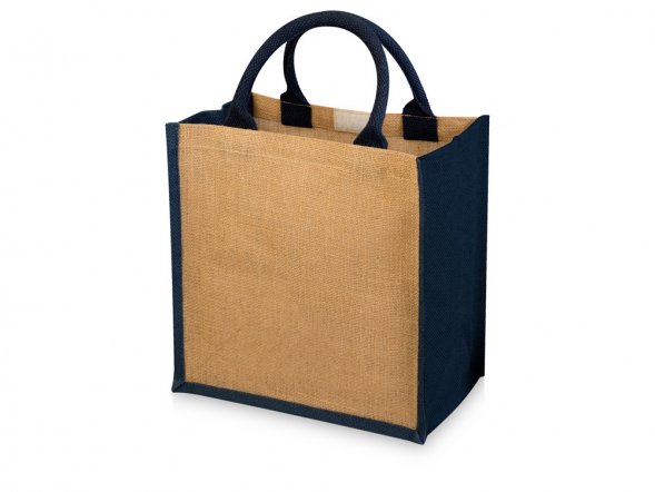 Сумка подарочная Hindy, натуральный/темно-синий 
