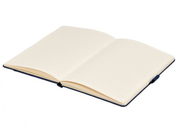 Блокнот А5 из RPET Harvey, 80 листов FSC бумага, синий 