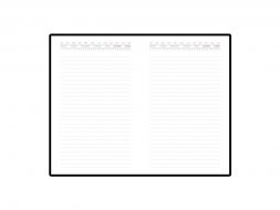 Ежедневник недатированный с индексами А5 Bergamo, черный