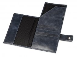 Бумажник путешественника Druid с отделением для паспорта, темно-синий