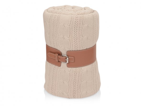 Плед акриловый Braid, бежевый 