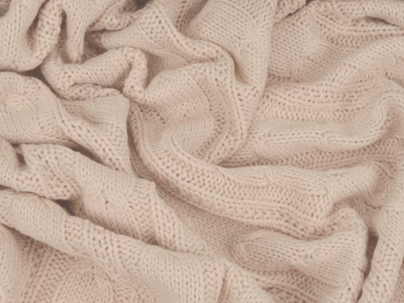 Плед акриловый Braid, бежевый 