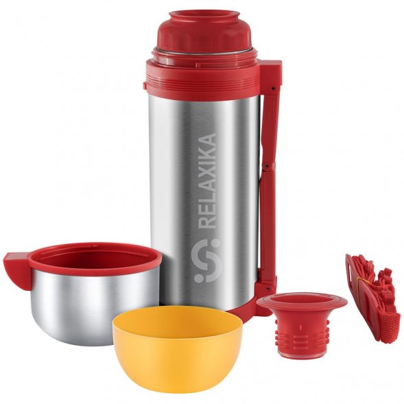 Термос для еды и напитков Relaxika 1500, стальной 